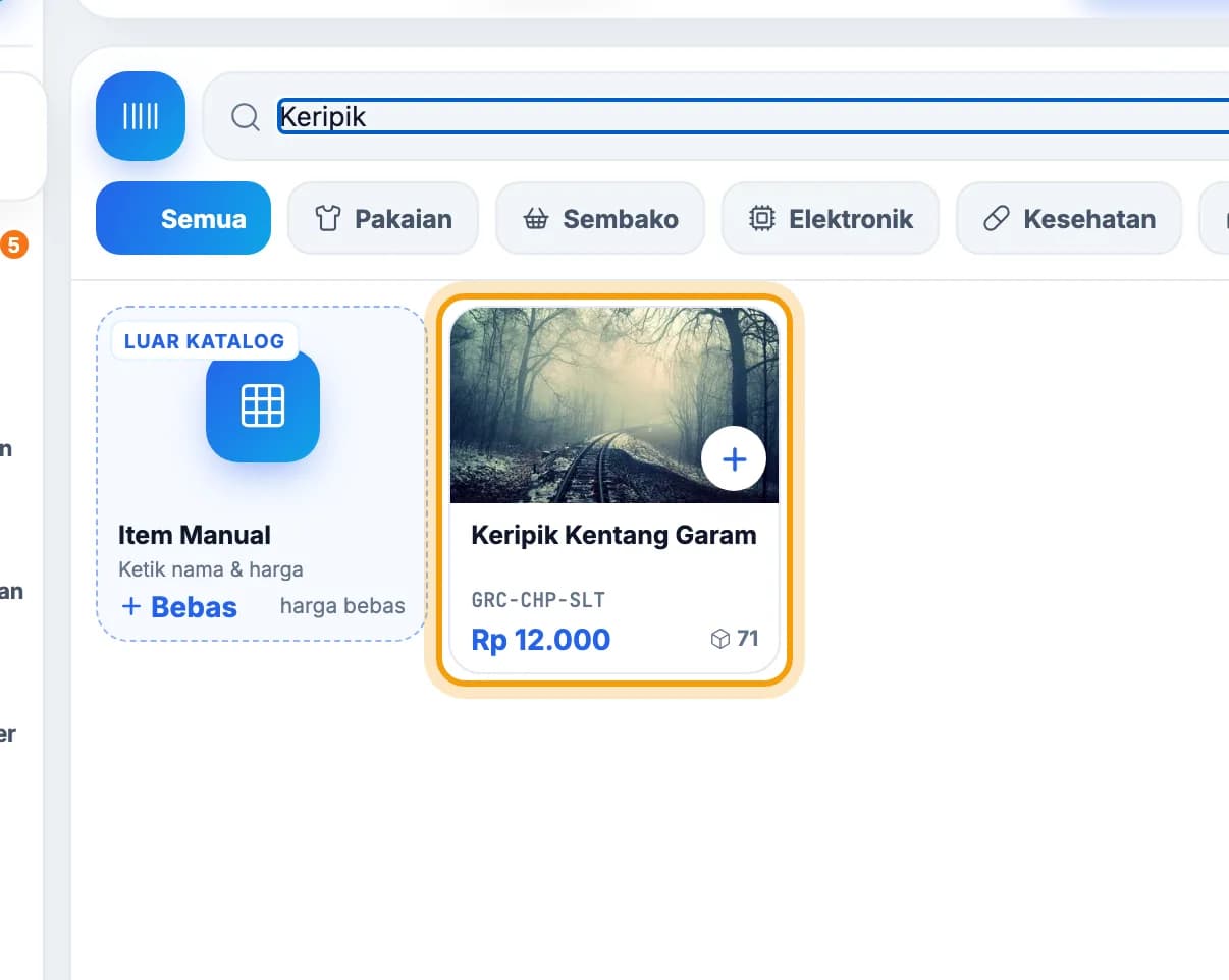 Hasil pencarian Keripik, kartu Keripik Kentang Garam disorot